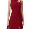 Women's Formal Dresses 2025 Summer Sleeveless Short Dress Elegant Bussiness Office Outfits