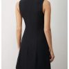 31bIJ1C7AL.jpg Women's Crew Neck Sleeveless Mini Dresses Split Button Elegant Formal Dresses