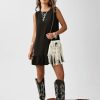 Women's Ruffle Hem Sleeveless Tank Dress Round Neck Casual Smock Summer Mini Dresses