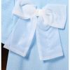 Girl's Bow Pleated Dress Puff Short Sleeve Crew Neck Summer Dresses