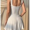 41FjvYWQTvL.jpg Women's Summer Sleeveless Knit Sweater Dress Scoop Neck Flowy Beach Mini Dresses Date Outfits