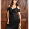 41GLWS6XlL.jpg Women's Cold Shoulder A line Dresses V Neck Ruffle Short Sleeve Cut Out Short Dress