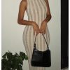 Women's Summer Sleeveless Bodycon Maxi Dress Sheer Knit Beach Vacation Long Dresses