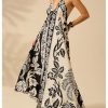 Women's Boho Floral Print Maxi Dress Halter Backless Flowy Long Vacation Beach Summer Dresses