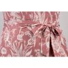 41f7OcRS75L.jpg Women Summer Maxi Dress V Neck Short Sleeve Floral Print Wrap Slit Beach Casual Dress
