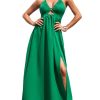 41fIPeWKg6L.jpg Women's Summer Dresses Plunging V Neck Cutout V Neck Sleeveless Long Maxi Casual Formal Dress
