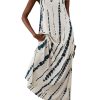 Women's Summer Dress for Women Beach Casual Loose Spaghetti Strap Flowy Maxi Dresses with Pockets