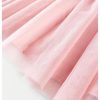 Girl's Color Block A Line Dresses Tie Shoulder Sleeveless Ruffle Summer Dress