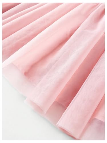Girl's Color Block A Line Dresses Tie Shoulder Sleeveless Ruffle Summer Dress