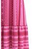 41s27KGSETL.jpg Women's Summer Boho Printed Maxi Dress Spaghetti Strap Ruffle Hem Flowy Long Cami Dresses Sundress