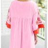 Women's Boho Print Summer Dress V Neck Half Sleeve Babydoll Flowy Loose Vacation Short Dresses