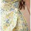 Women's Plus Size Floral Print A Line Midi Dress Cap Sleeve Wrap Ruffle Boho Summer Dresses