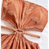 512VoNl9BZL.jpg Women's Boho Cutout Open Back Tie Tube Rompers Summer Strapless Shorts Jumpsuit