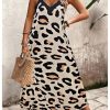 51GFTWjQ71L.jpg Women's Plus Size Leopard Print Sleeveless Loose Flowy Maxi Cami Dress Summer Going Out Outfits