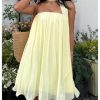 51Nsi0yuLL.jpg Women's Y2k Tube Mini Dress Sleeveless Party Beach Summer Flowy Sundresses with Scarf