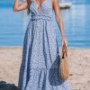 51TiyKrPe6L.jpg Women's Plunging V Neck Sleeveless Floral Boho Backless Ruffled Beach Summer Maxi Dresses with Pockets
