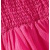 51gRpuiXslL.jpg Girl's Birthday Dresses Sleeveless Square Neck Shirred Ruffle Flowy Summer Short Dress