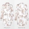 51nPgaeZIxL.jpg Dress Button Down Shirt Dress Long Sleeve Blouse Top Leopard Print